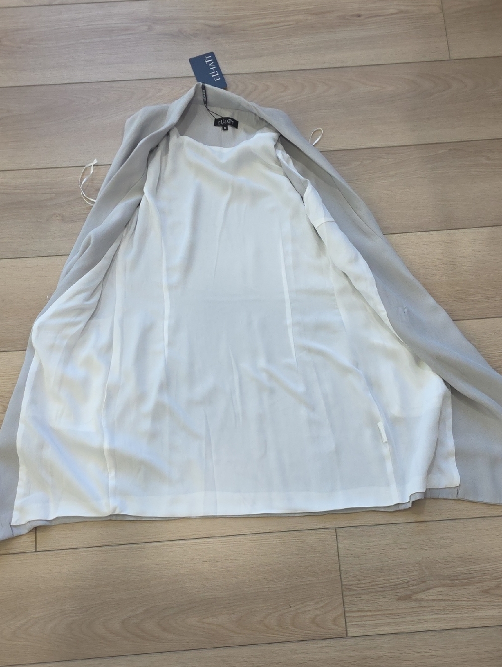 Revolve Wrap Fitted Tuxedo Mini Vest Dress - Modern V-Neck Assymetrical Hem - Picture 15 of 15